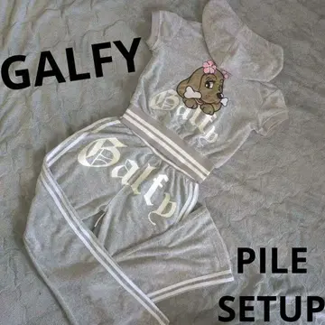 GALFY 셋업 GALFY 하이비스커스 후드티 파일 저지