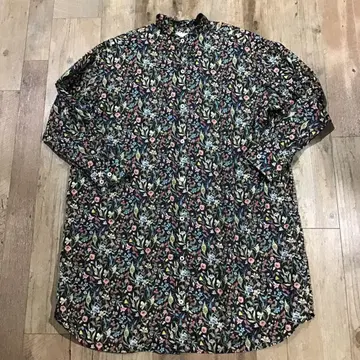 BEAMS BOY 리버티 스탠드 카라 롱 슬리브 원피스 23SS