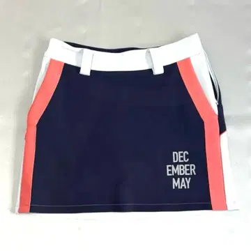DECEMBERMAY 골프 스커트 네이비 화이트
