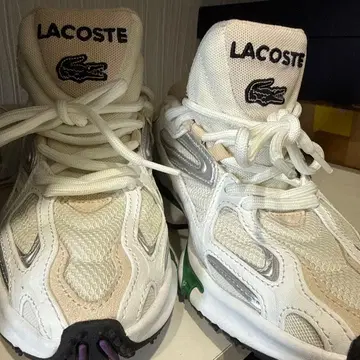 LACOSTE 스니커즈 화이트 그린
