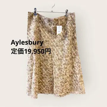 택 포함 새상품 앨리스버리 꽃무늬 플레어 스커트 Aylesbury 15호