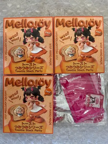 mellojoy 스퀴즈 빵빵 케이크 토스트 쌓기 3개 세트