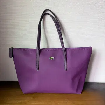 라코스테 LACOSTE 토트백 퍼플