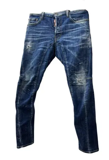 DSQUARED2 Tidy biker jean 페인트 가공 데님 46