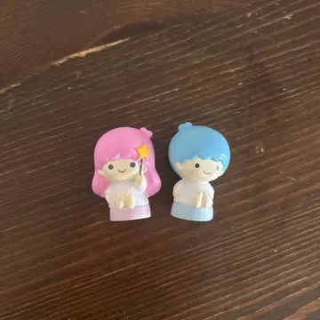 헤이세이 레트로 리틀트윈스타 미니 피규어 키키 라라 산리오 소프트 비닐?