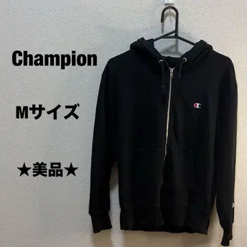 새상품급 Champion 챔피언 집업 후드티 블랙 M 사이즈