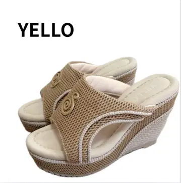 YELLO SALINI PLATFORM SANDALS M 23.5