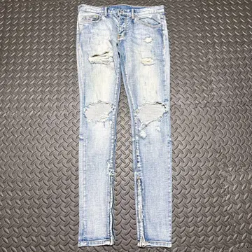 mnml 데미지 진 사이즈 30 스키니 y2k