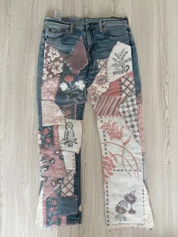 TIGER de MAISON 패치워크 데님 러그 데님