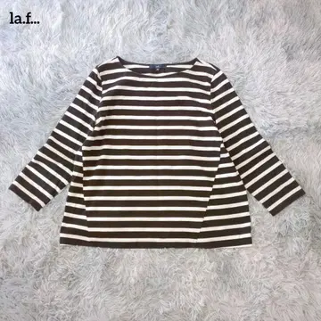 라에프 la.f - 보더 티셔츠 7부 소매~빅 사이즈 42 XL