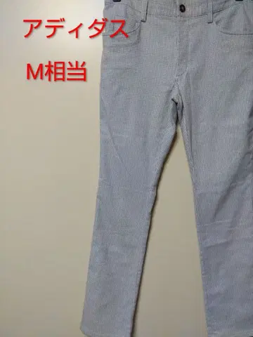 아디다스 그레이 체크 골프 팬츠 M 사이즈 상당