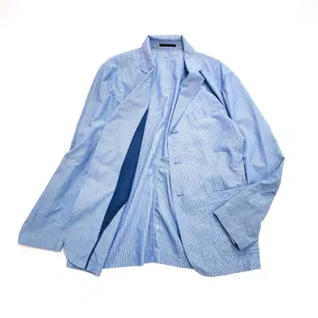새상품급 유니클로 UNIQLO 감동 자켓 시어서커 스트라이프 XL