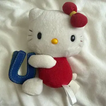 [레어템] 키티 헬로키티 봉제 인형 문자 2002년