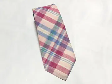USA 빈티지 인디아 마드라스 코튼 넥타이 70s 80s