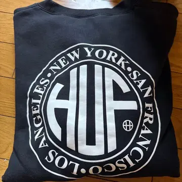 HUF 맨투맨 블랙 XL 사이즈