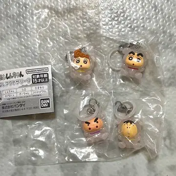 짱구는 못말려(크레용 신짱) 메지루시 액세서리 3 새상품 미개봉 4세트