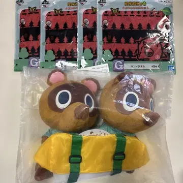 모여봐요 동물의 숲 제일복권 A상 티슈 케이스 핸드 타월 세트