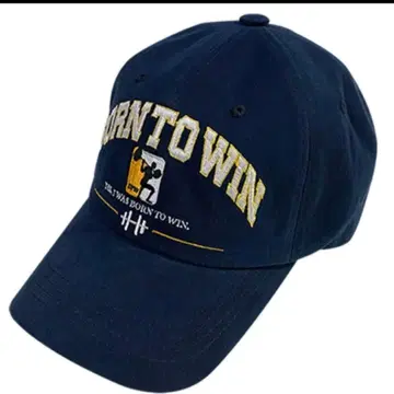 BORN TO WIN SQUARE CAP(NAVY)