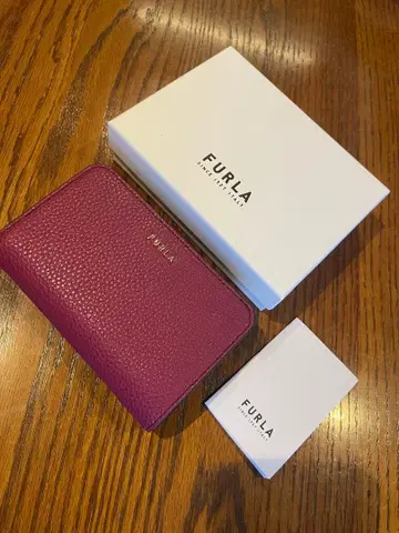 FURLA 접이식 지갑 퍼플 새상품