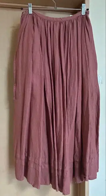nest Robe 린넨 플레어 스커트 오렌지 네스트로브