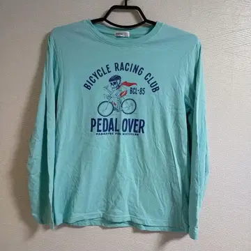 새상품급 BICYCLE RACING CLUB 긴팔 T셔츠 민트 L
