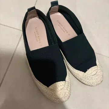 CORSO ROMA 9 에스파드리유 블랙 37