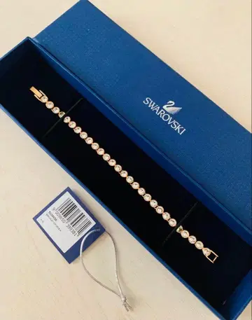 스와로브스키 Swarovski 테니스 팔찌 로즈 골드