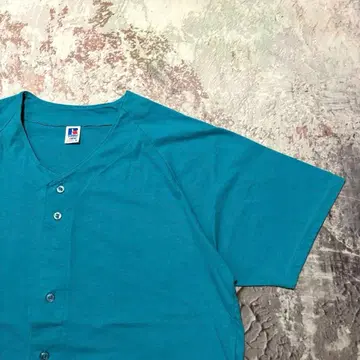 90s USA제 RussellAthletic 무지 베이스볼 셔츠 XL