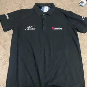 Alpinestars Akrapovic 피케 셔츠 블랙 XL