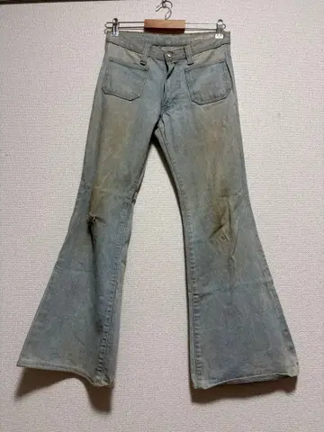 70s Wrangler 플레어 데님 w28