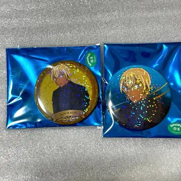 명탐정 코난 흑철의 어영 안기준(후루야 레이) 캔뱃지 2종 세트