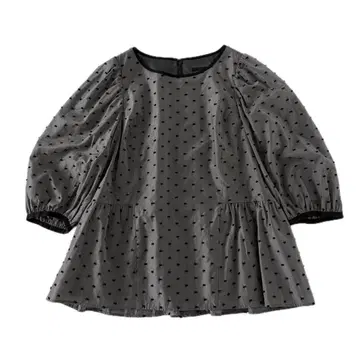 새상품급 TO BE CHIC 클래식 오간자 도트 블라우스 빅 사이즈