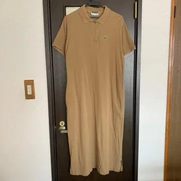 LACOSTE 라코스테 카노코 폴로 셔츠 원피스 베이지 플레어