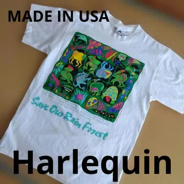Harlequin 할리 퀸 반팔 T셔츠 남성용 L USA제