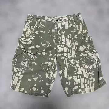 90s ARMANI EXCHANGE 카모플라주 패턴 카고 숏팬츠