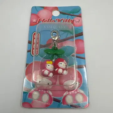 야마가타 한정판 지역 키티 지퍼 마스코트 체리 2002 헬로키티