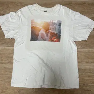 카네코 아야노 란만 T셔츠 XL 화이트 구제 의류
