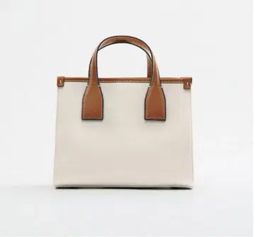ZARA 캔버스 미니 토트