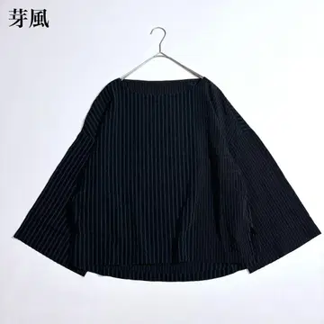 미사용급 메이후 센소유니코 긴팔 블라우스 스트라이프 시어서커 M 최근
