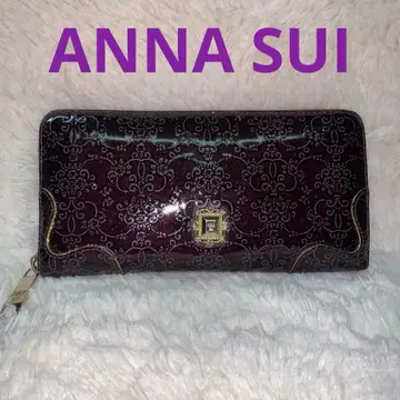 [ ANNA SUI ] 장지갑 루미 라운드 지퍼 퍼플