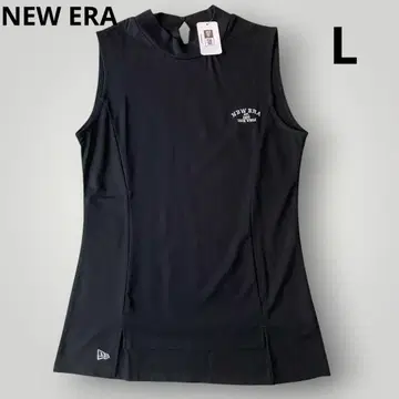 [ 새상품 L ] NEWERA 슬리브리스 모크넥 셔츠 블랙