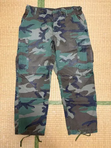 미군 실물 우드랜드 카모 카고 팬츠 MEDIUM SHORT ARMY