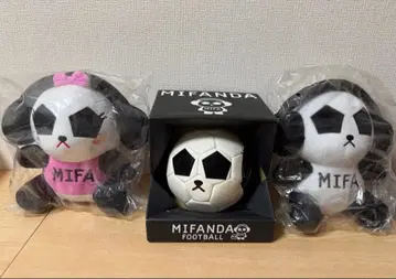 M 미판다 미소라 봉제 인형 2종 & 미판다 축구공 세트