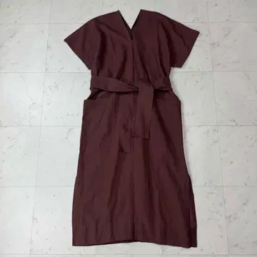 이레브 YLEVE 마 린넨 카프탄 원피스 브라운 계열 사이즈 0