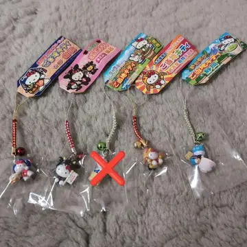 HELLO KITTY 지역 한정 키티 스트랩 5종 세트