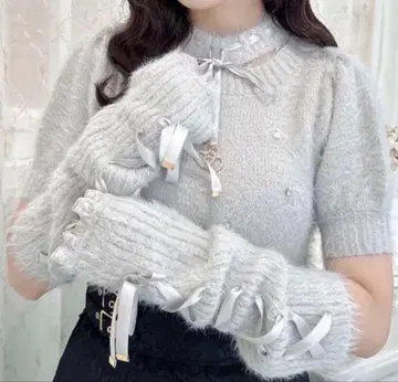 rojita 로지타 암워머 포함 샤기 니트