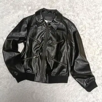 데시구알 Desigual 레트로 바이커 자켓 블랙 L