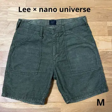 Lee x nano universe 코듀로이 숏팬츠 카키 M