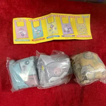 치이카와 산리오 캐릭터즈 에코백 3개 세트