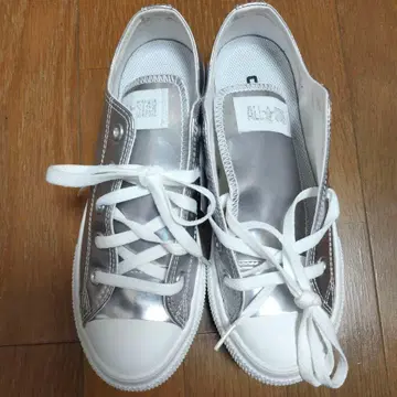 Converse All Star 통굽 실버 스니커즈